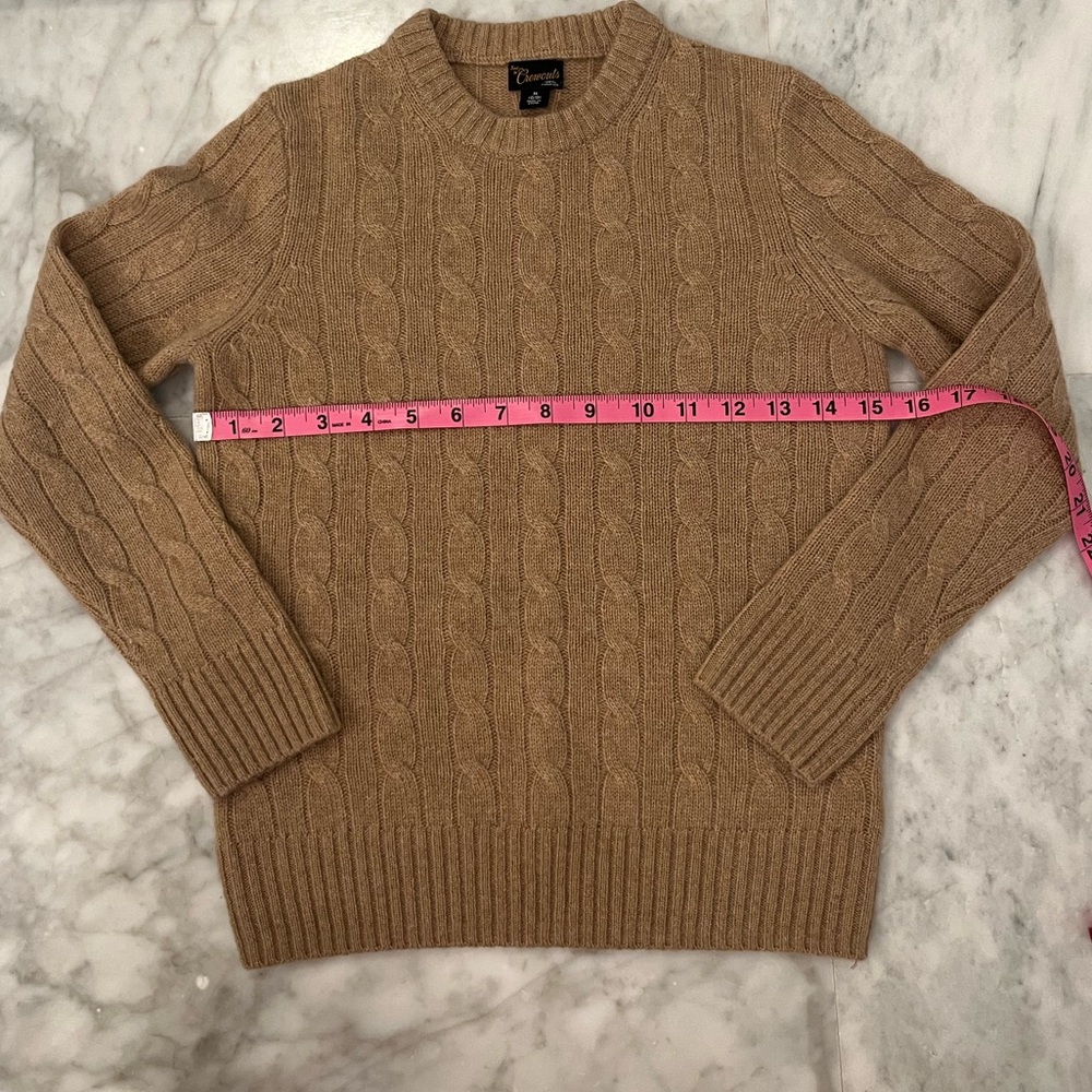 Crewcuts camel cable knit cashmere sweater size 8/9